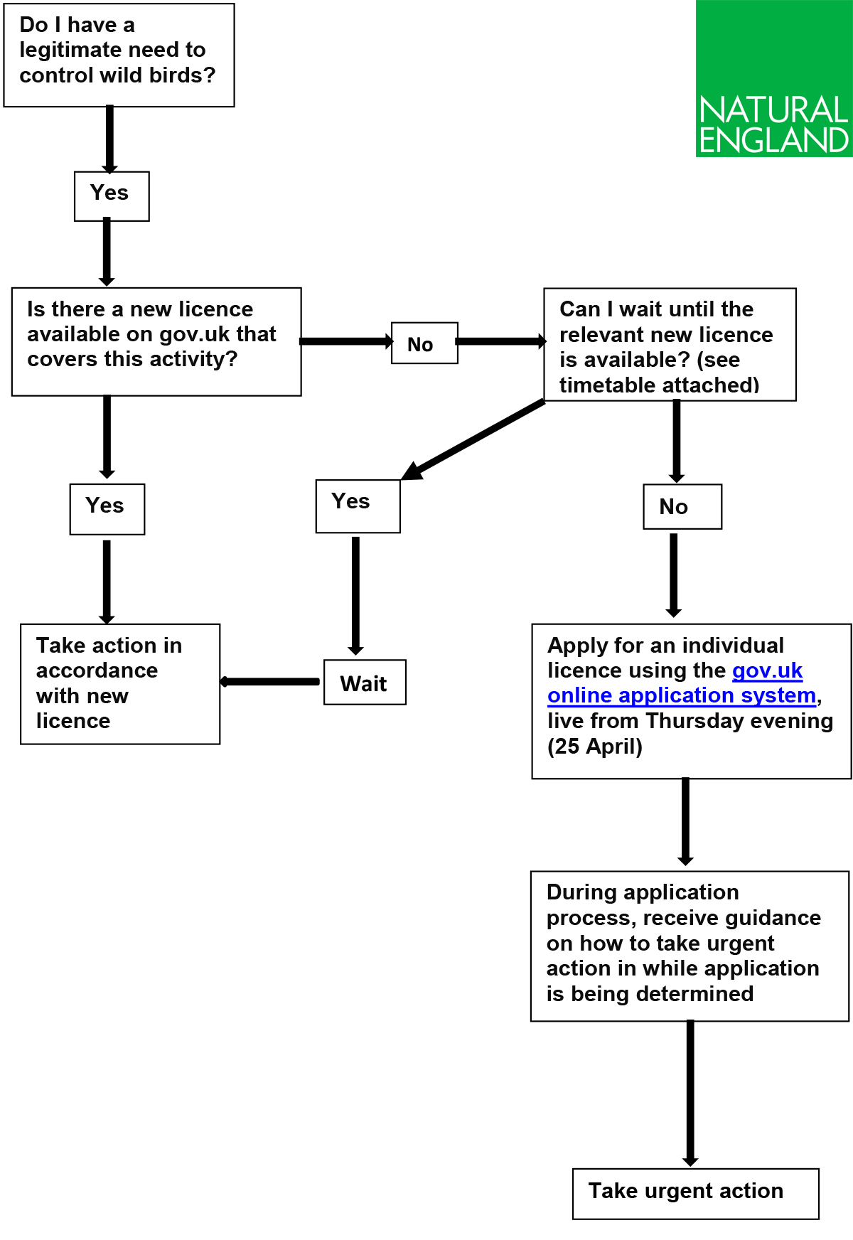 Flowchart for interim measures